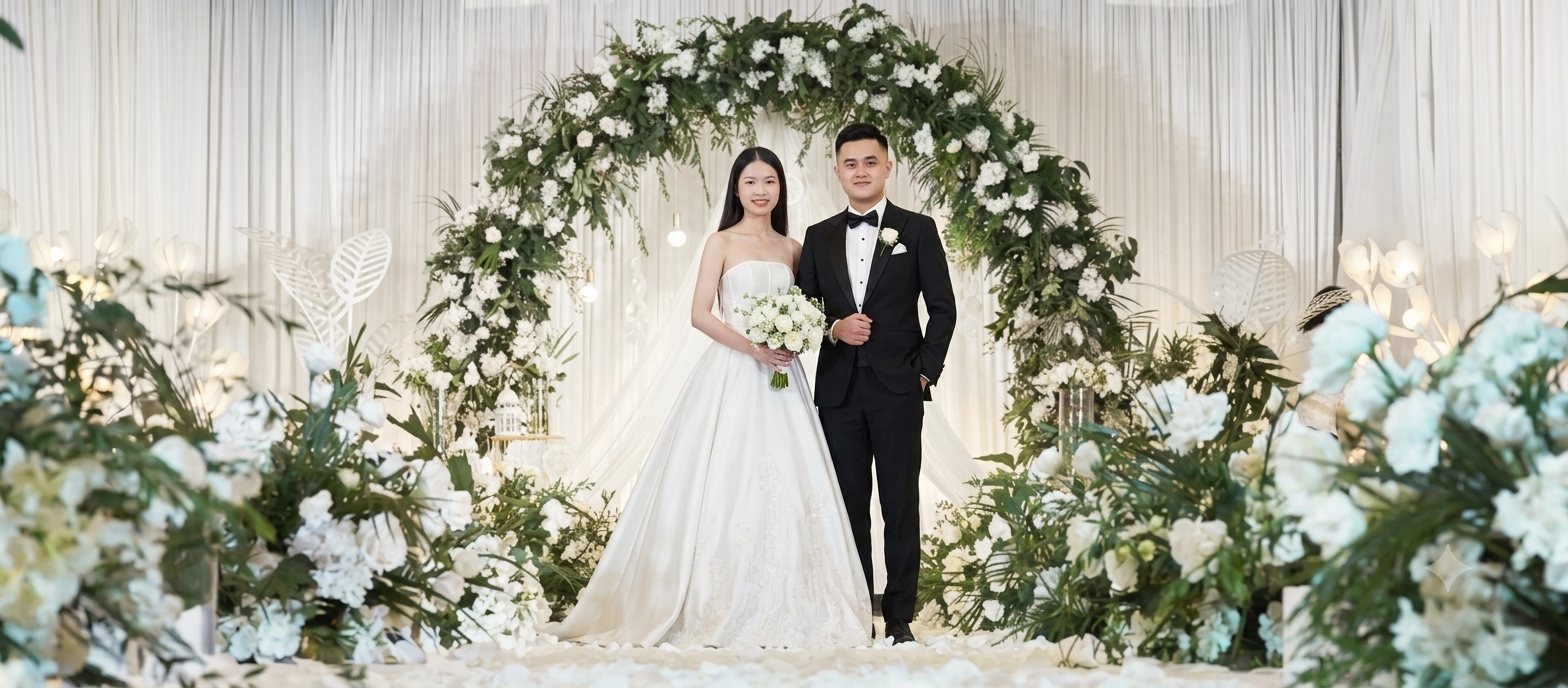 Ảnh cưới của cô dâu và chú rể