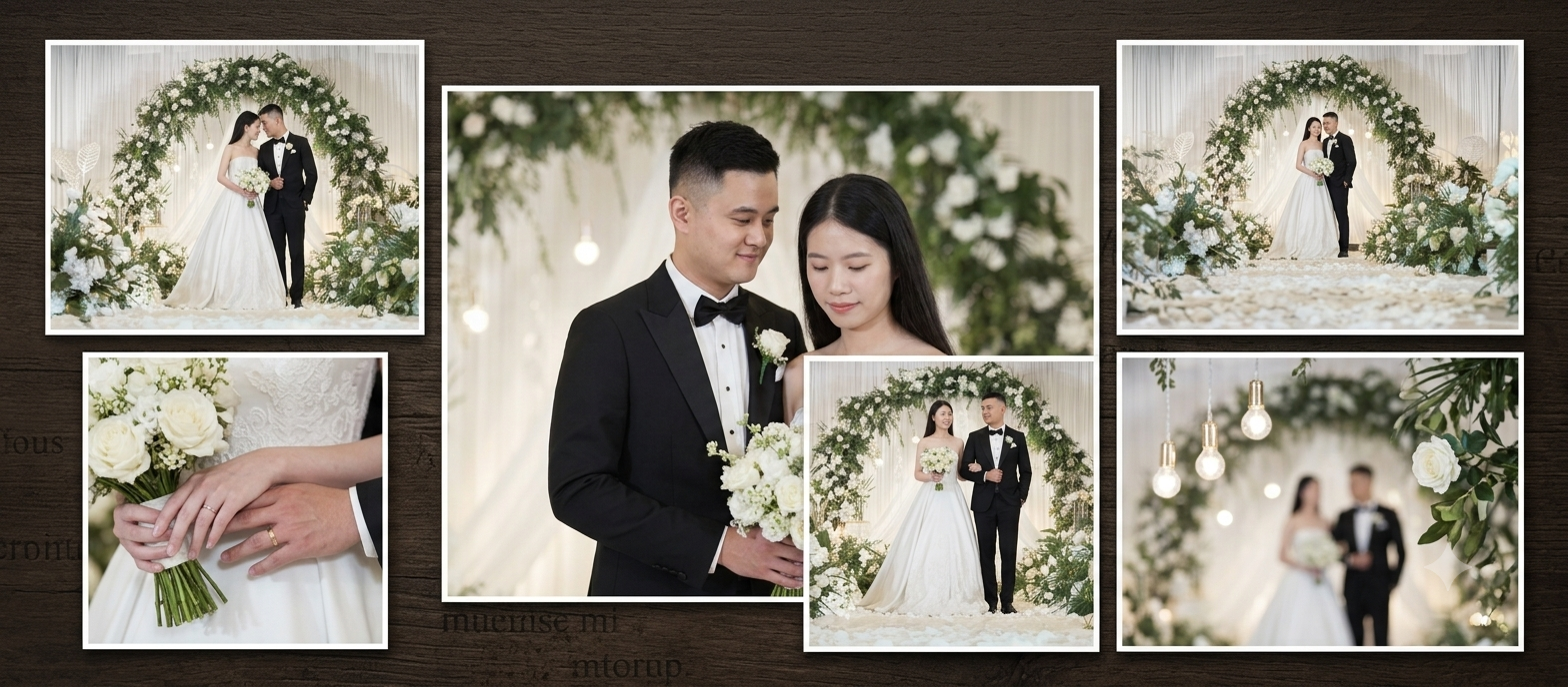 Album ảnh cưới của cô dâu và chú rể